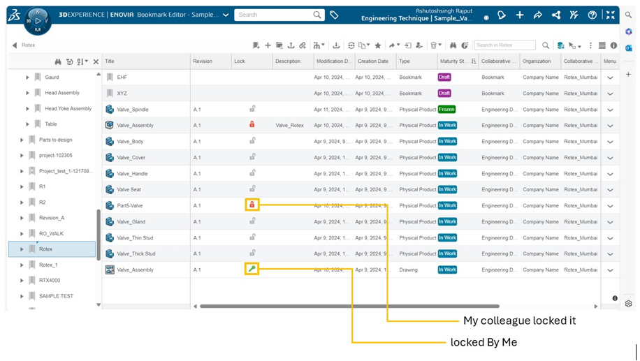 bookmark editor app in 3dexperience works